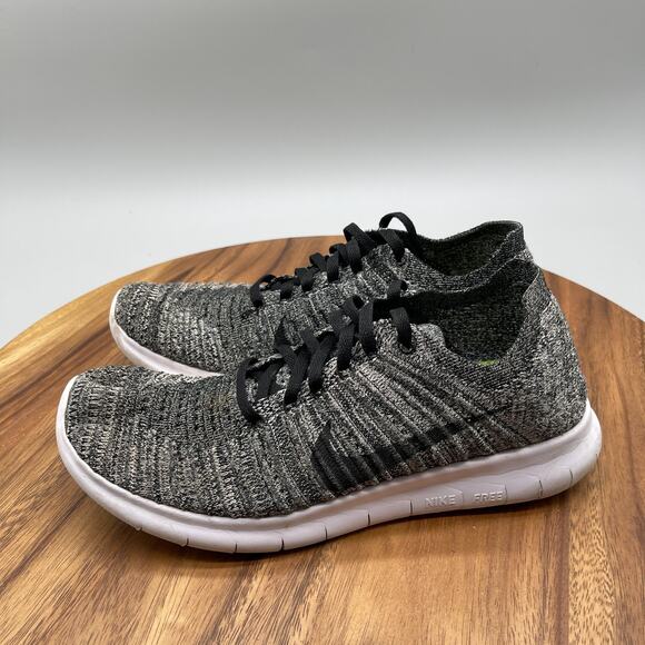 Nike Free RN Shoes Womens Size 8 Oreo Gray Running Comfort Walking Gym Sneakers - Picture 3 of 8
